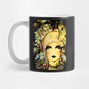 ART DECO FLAPPER COLLAGE POSTER PRINT 70S AUTUMN SHADES Mug